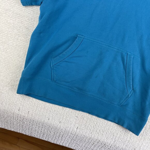 Nike Air Pivot Blue Short Sleeve Sweatshirt Hoodie Jacket L Tech Fleece (Read) - Picture 4 of 16